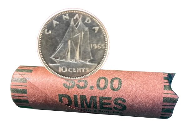 $5 Roll of Dimes – 80% Silver